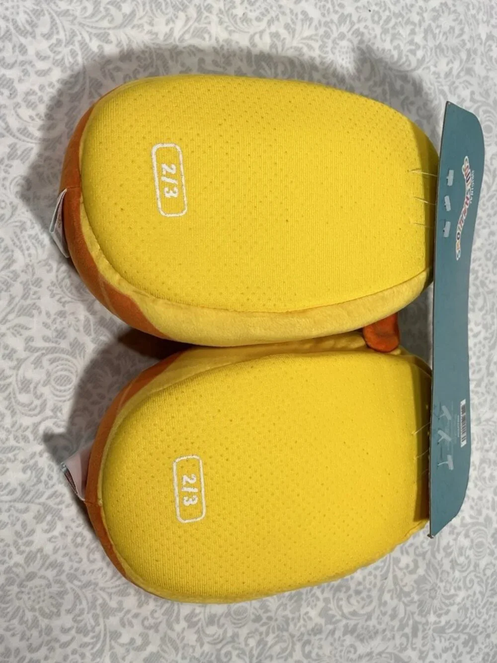 Squishmallow Bijan Dumbo Octopus Slippers Big Kids Size 2-3 KELLYTOY